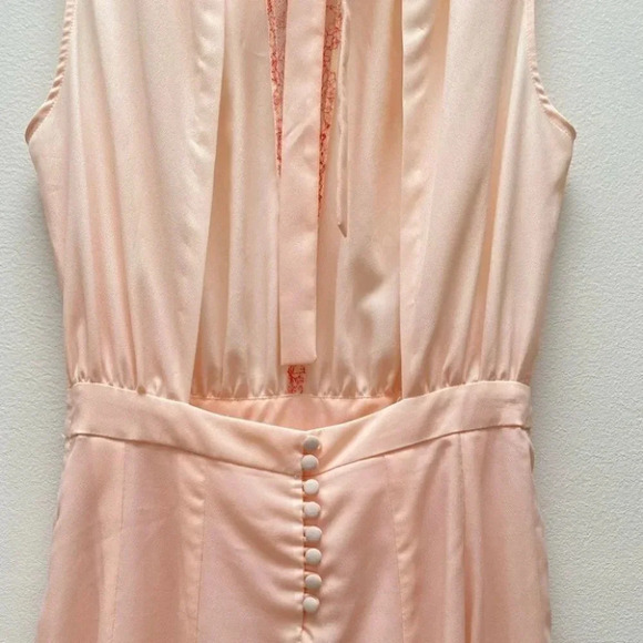 Claudie Pierlot - Peach Lace Trim Remi Backless Dress - Picture 7 of 10